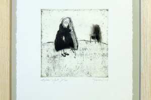 Kadi Kurema "Aplaus" (ofort) 2008. 29 x 32 cm
