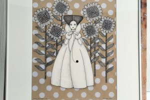 Viive-Noor-.Esimene-lumi.-2024.-Moodud-49x62-cm