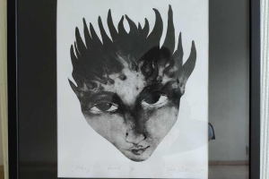 Yyhely-Halvin-Poleng-kuivnoel-2020.-53x62-cm
